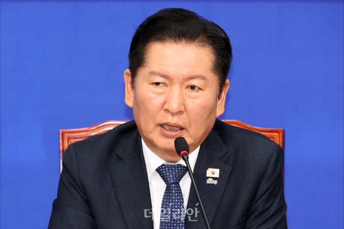 정청래 더불어민주당 대표 ⓒ데일리안 홍금표 기자