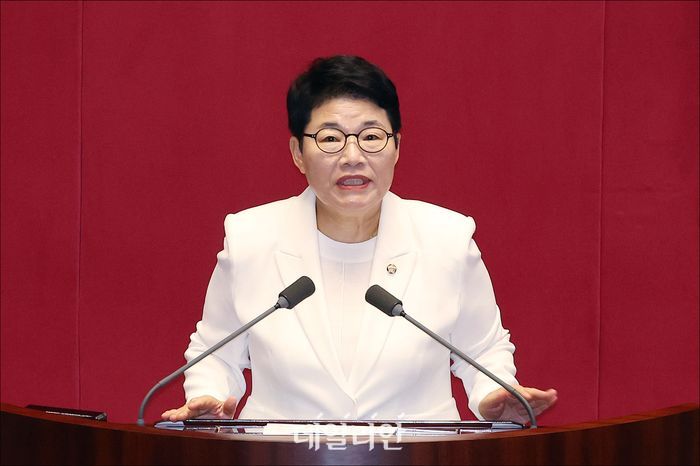 국회 재정경제기획위원장인 임이자 국민의힘 의원 ⓒ데일리안 홍금표 기자