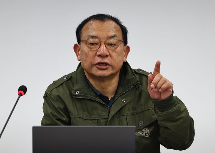 이정현 국민의힘 공천관리위원장이 지난 2월 26일 오후 서울 여의도 중앙당사에서 열린 제9회 전국동시지방선거 중앙당 공관위 3차 회의에서 발언하고 있다. ⓒ 뉴시스