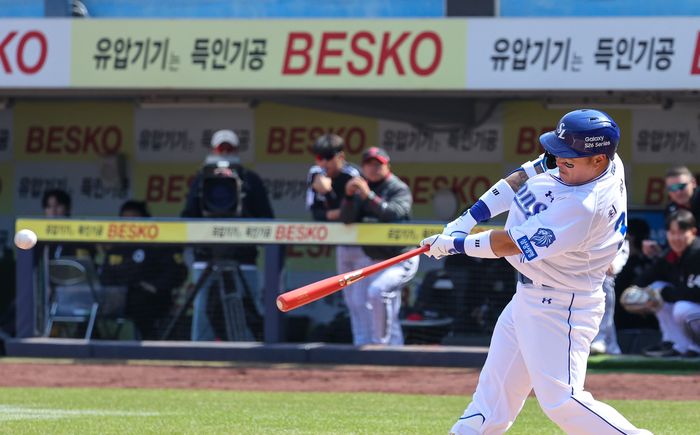 친정팀 삼성으로 복귀한 최형우. ⓒ 뉴시스