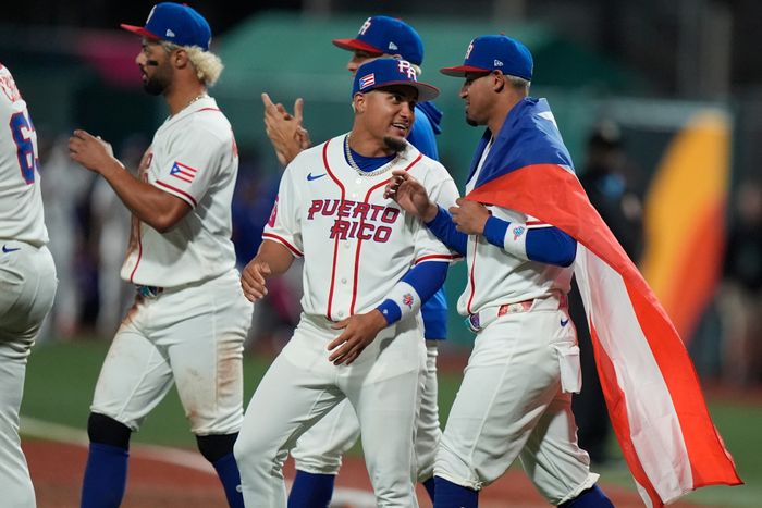 A조 1위를 확정한 푸에르토리코. ⓒ AFP=연합뉴스