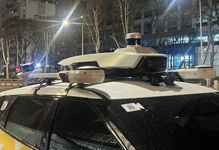 카카오모빌리티가 강남 일대에서 시범 운행 중인 자율주행 택시 