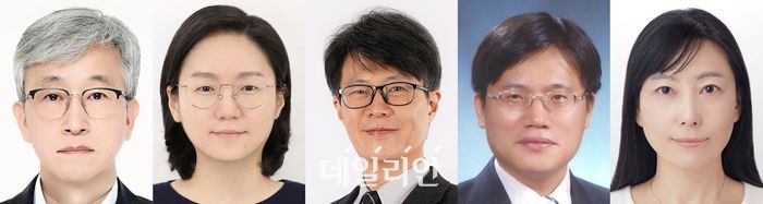 (왼쪽부터)DGIST 문제일·김소연·이창훈 교수, 경북대학교 의과대학 성영관 교수, 곽미희 박사ⓒDGIST