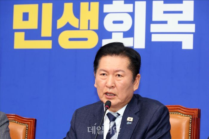 정청래 더불어민주당 대표 ⓒ데일리안 홍금표 기자