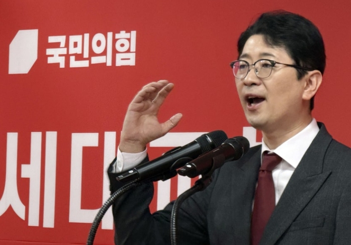 경선 출사표 밝히는 주진우 국민의힘 의원 ⓒ연합뉴스
