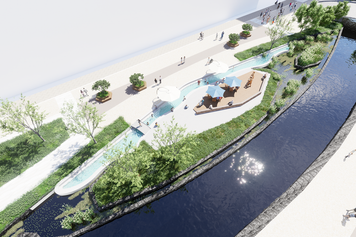 청라 커낼웨이 친수문화공간 조성사업 조감도 ⓒ 인천경제자유구역청 제공
