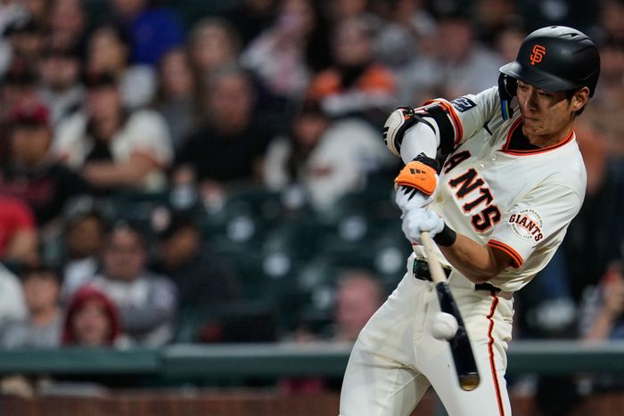 메이저리그(MLB) 개막 앞두고 홈런포 가동한 이정후. ⓒ AP=뉴시스