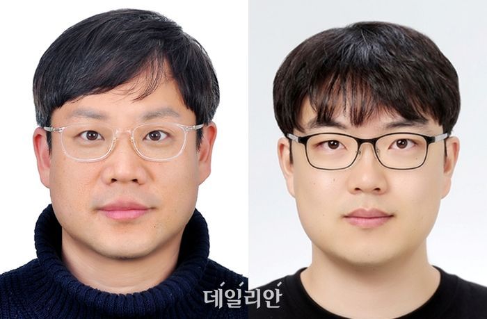 (왼쪽부터)DGIST 전기전자컴퓨터공학과 이정협 교수, 김근하 박사후연수연구원.ⓒDGIST