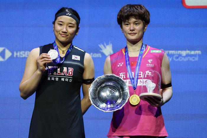 안세영과 왕즈이. ⓒ AFP=연합뉴스