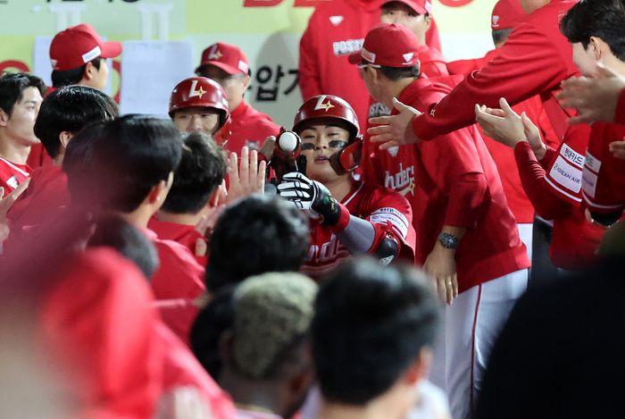 시범경기 홈런 1위 차지한 SSG 고명준. ⓒ 뉴시스