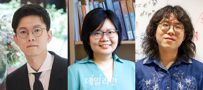 (왼쪽부터)이석형 UNIST 교수, 넬리 응 싱가포르 난양공과대학(NTU) 교수, 손정락 NTU박사.ⓒUNIST