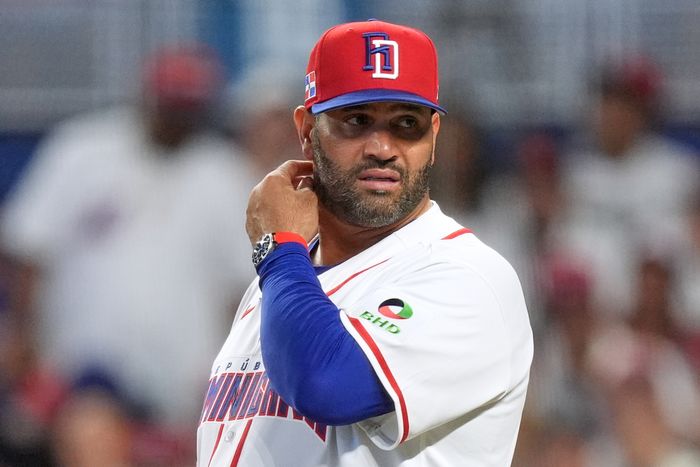 도미니카공화국의 앨버트 푸홀스 감독. ⓒ AP=뉴시스