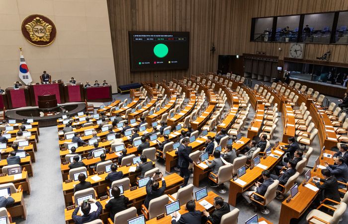 ‘검찰 조작기소’ 국조요구서 민주당 주도 국회 본회의 통과ⓒ연합뉴스