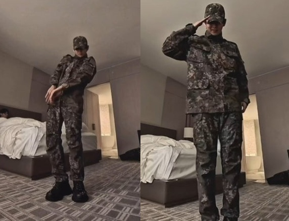 「軍服姿で挑戦！BTSの二人が魅せるダンスにファン感動」