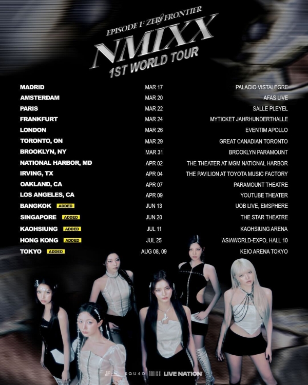 NMIXX Expands First World Tour: Discover 6 Must-See Concerts in 5 Asian Cities!
