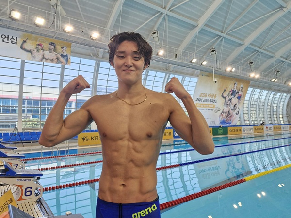 キム・ウミン選手の写真（大韓水泳連盟提供）