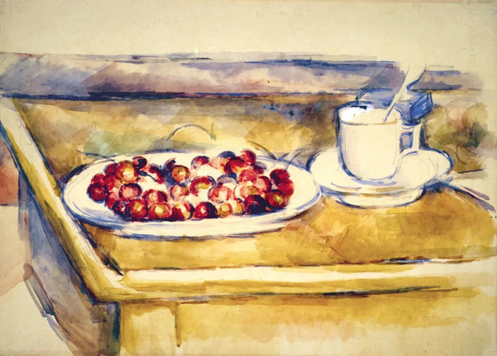 폴 세잔의 '체리가 있는 정물화(Still Life with Cherries) . 사진=마냐니 로카 재단