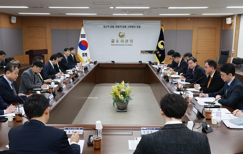 11일 서울 종로구 정부서울청사에서 금융위원회가 금융감독원, 연구기관 및 금융시장 전문가 등과 함께 개최한 금융시장 리스크 점검회의를 주재했다.(사진=금융위원회)