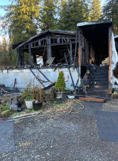 화재가 난 후 집의 모습. 사진=뉴욕포스트