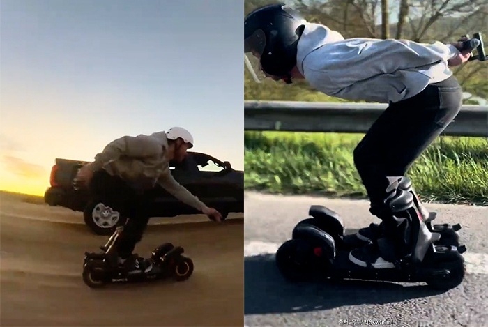 전동 스키. 출처=유튜브(Skwheel)