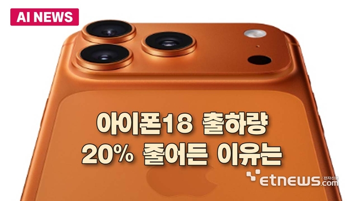 아이폰18 출하량 20% 줄어든다