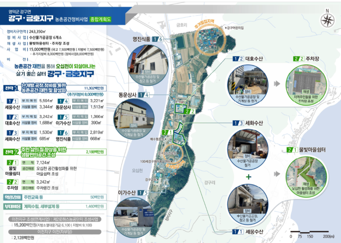 농촌공간정비사업 신규 지구 영덕 강구·금호지구 농촌공간정비사업 계획. (사진=농림축산식품부)