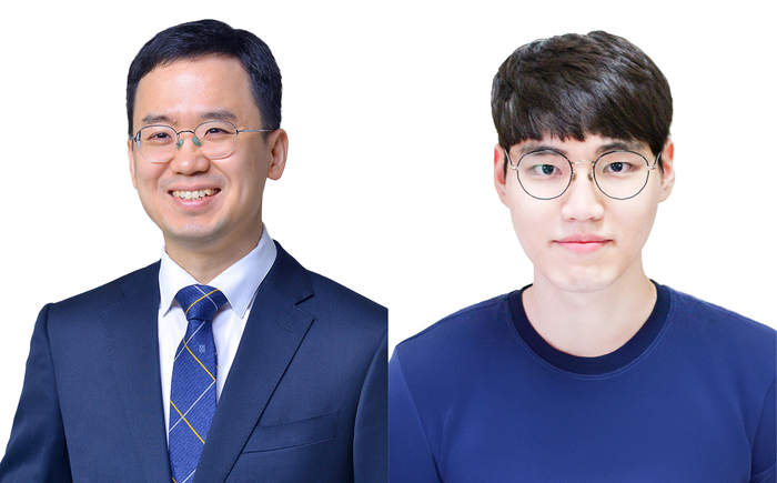 방우석 교수(왼쪽), 김형일 석박사통합과정생.