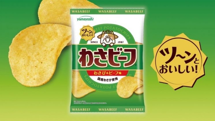 일본 인기 과자 '와사비프' 감자칩. 사진=야마요시 제과 홈페이지