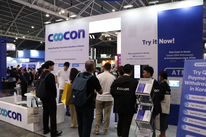 쿠콘이 SSF 2025에서 글로벌 페이먼트 서비스와 스테이블코인 기반 결제 기술을 선보였다.