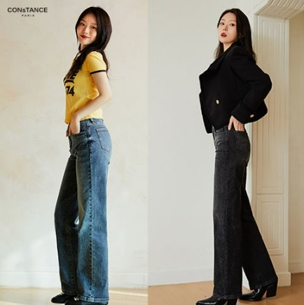 콘스텅스 파리 '슬림 와이드 핏 데님'