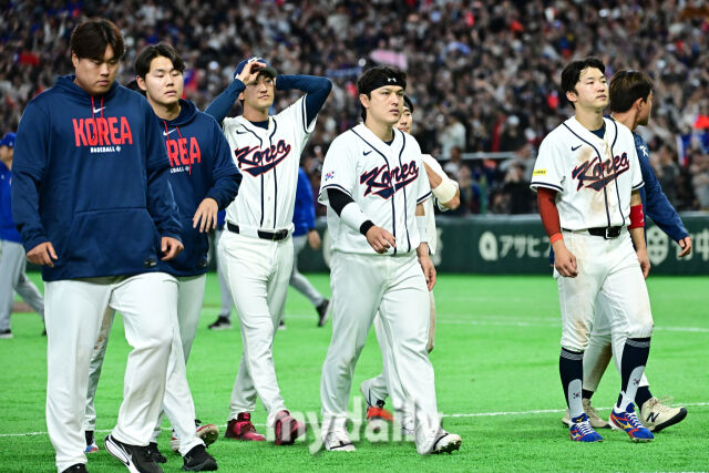 8일 일본 도쿄돔에서 열린 2026 월드 베이스볼 클래식(WBC) 조별리그 한국-대만 경기. 한국이 10회 승부치기 끝에 5-4로 대만에 패배했다./도쿄(일본) = 한혁승 기자