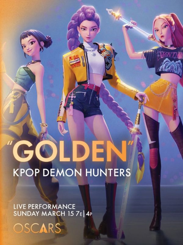 애니메이션 영화 '케이팝 데몬 헌터스'의 주제가 '골든'(Golden)이 오는 16일 열리는 제98회 아카데미상 시상식에서 울려 퍼지는 가운데 한국의 전통문화도 무대에 오른다. 사진출처=영화예술과학아카데미 SNS