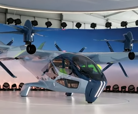 슈퍼널이 CES 2024에서 공개한 항공 모빌리티 ‘S-A2’의 실물. 서울경제DB