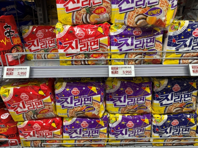 Ramen display. /Photo by Yoon Seoyoung, reporter sy@