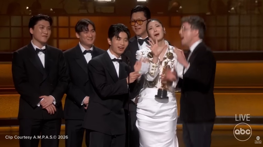 '케데헌' 오스카 논란 / 사진 : ABC 오스카 중계 화면 캡처(유튜브채널 ABC News)