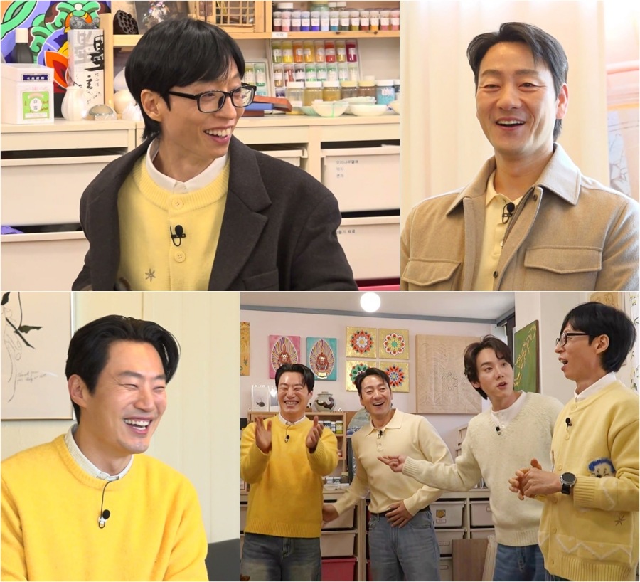 유재석이 배우 박해수, 이희준과 유부남 토크를 이어갔다. / 사진 : SBS 예능 ‘틈만 나면,’