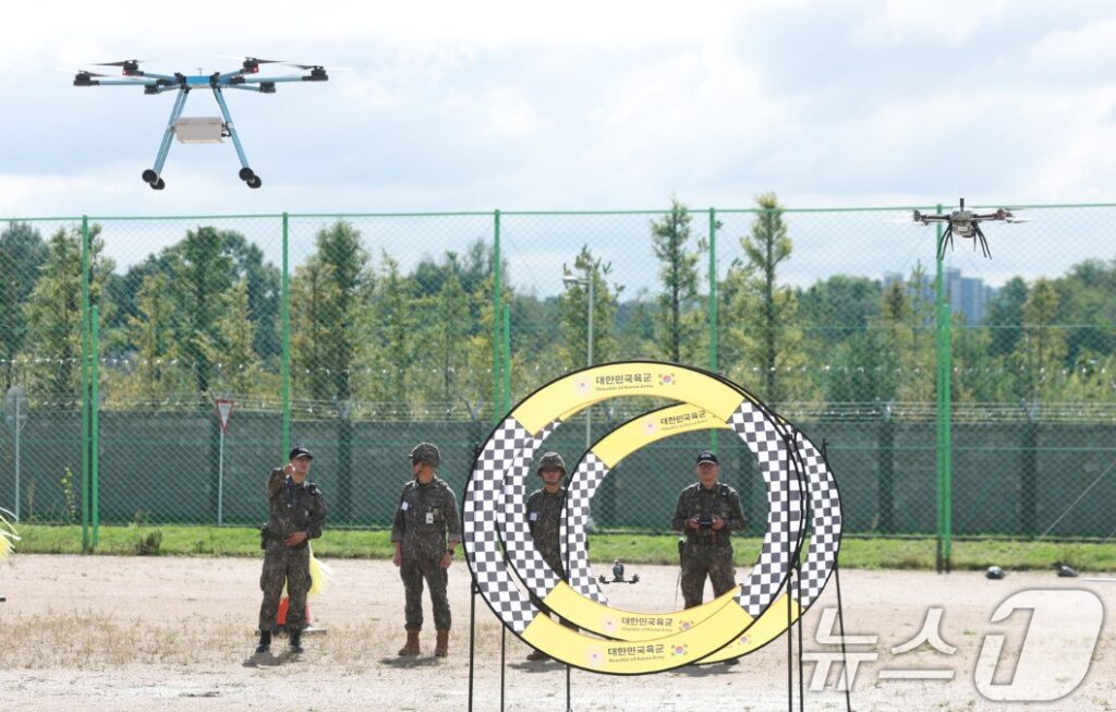 &nbsp;  South Korean reserve drone training / Source: News1