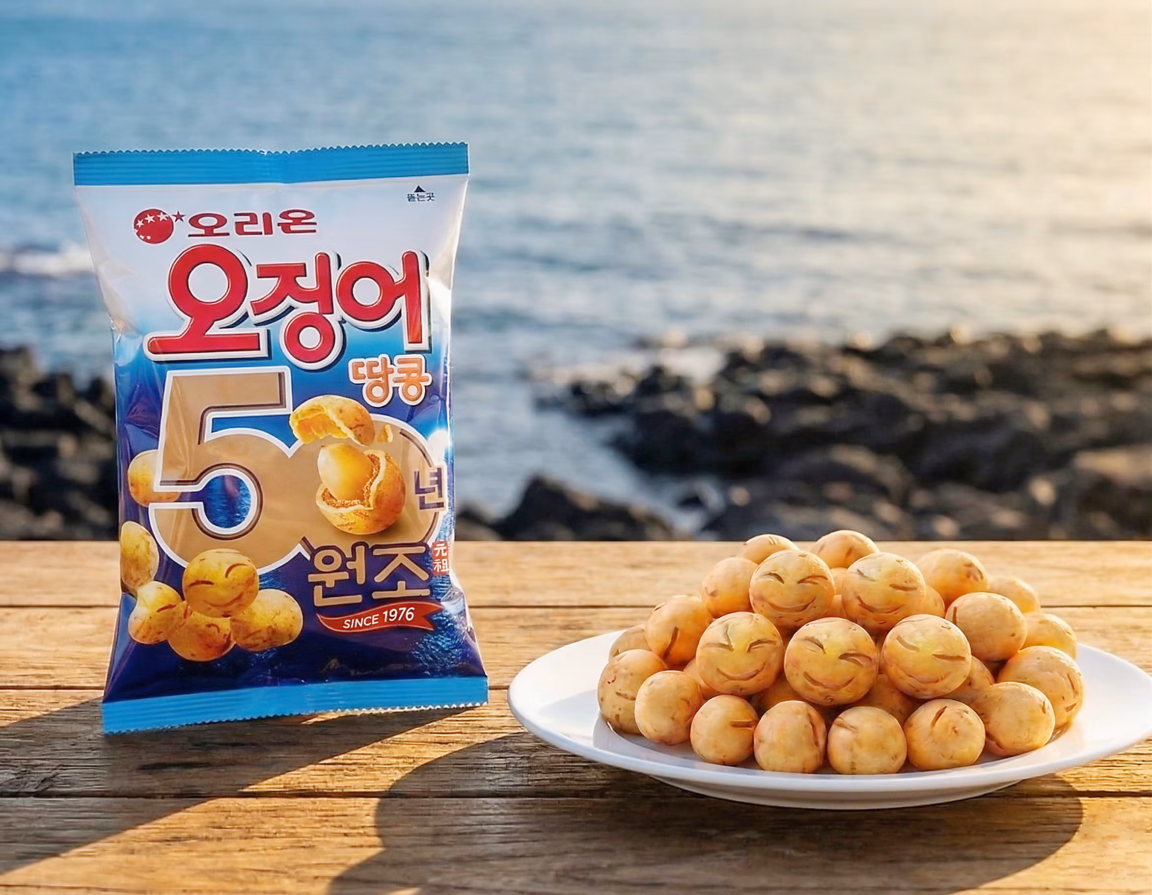 오리온 '오징어땅콩' 50주년 제품 이미지.(오리온 제공)