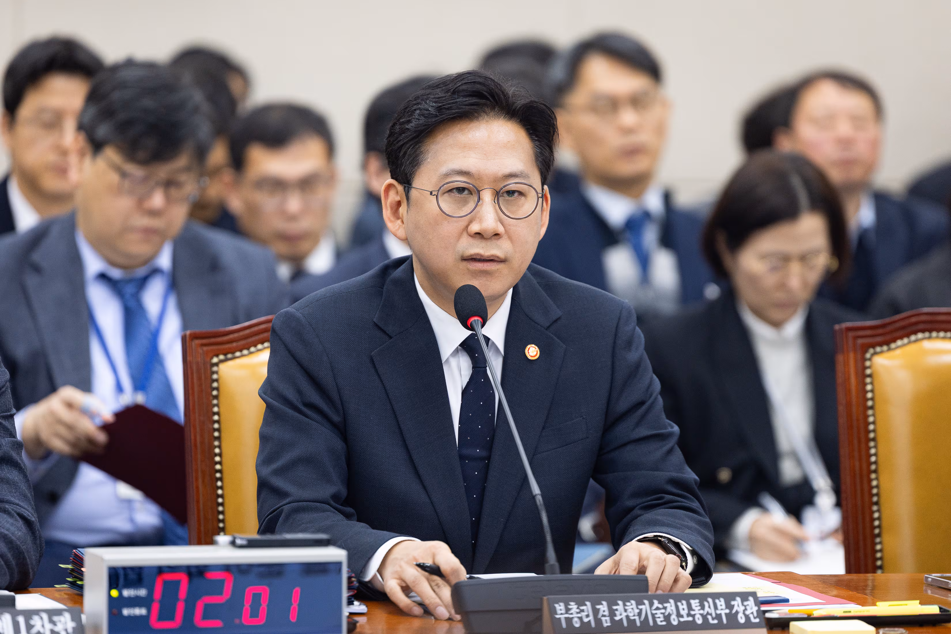 배경훈 부총리 겸 과학기술정보통신부 장관이 지난 11일 서울 여의도 국회에서 열린 과학기술정보방송통신위원회 제2차 전체회의에서 업무 보고를 하고 있다. / 뉴스1