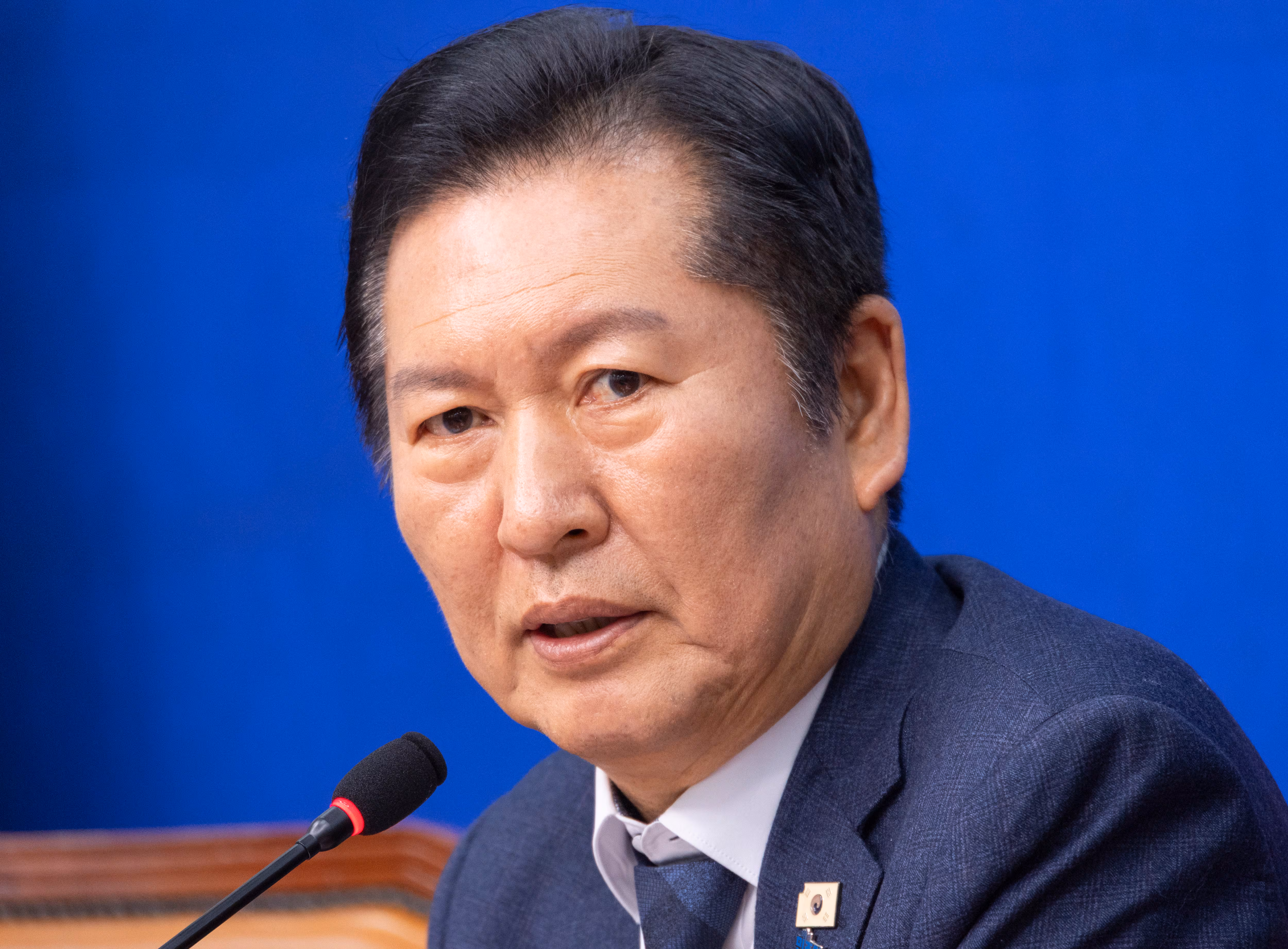 시ㆍ도 당 비례대표 후보자 추천 관리위원장 연석회의에서 발언하는 정청래 더불어민주당 대표./연합뉴스