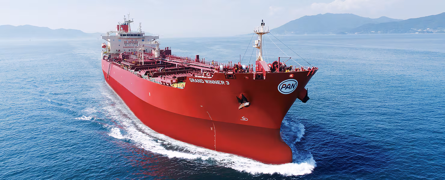 팬오션의 탱커선 모습./ 팬오션 제공