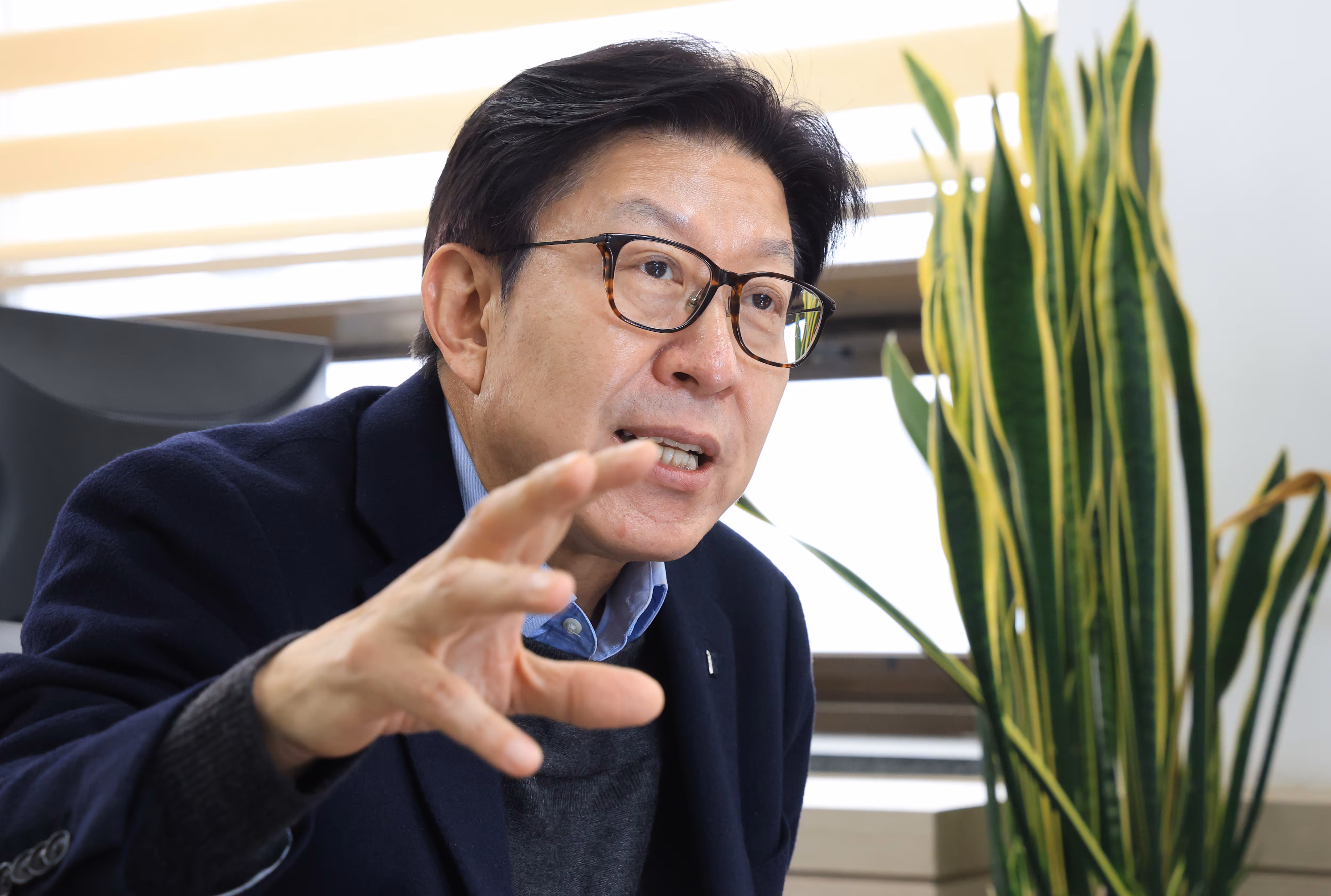 박형준 부산시장이 조선비즈와 인터뷰를 하고 있다. /박성원 기자