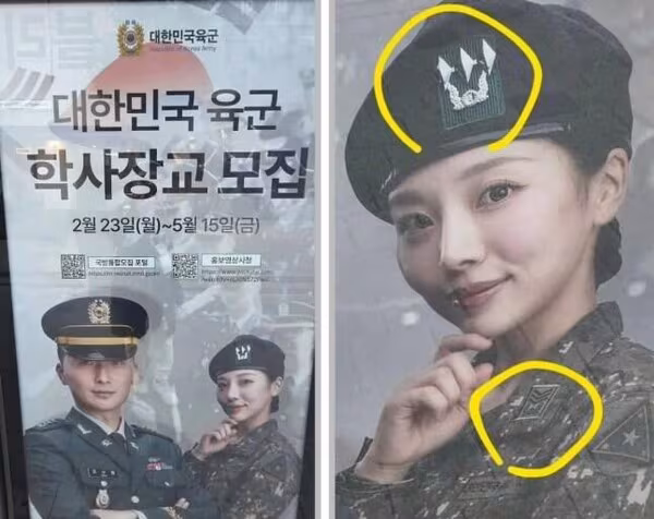 육군 학사장교 모집 포스터. /온라인커뮤니티 캡처