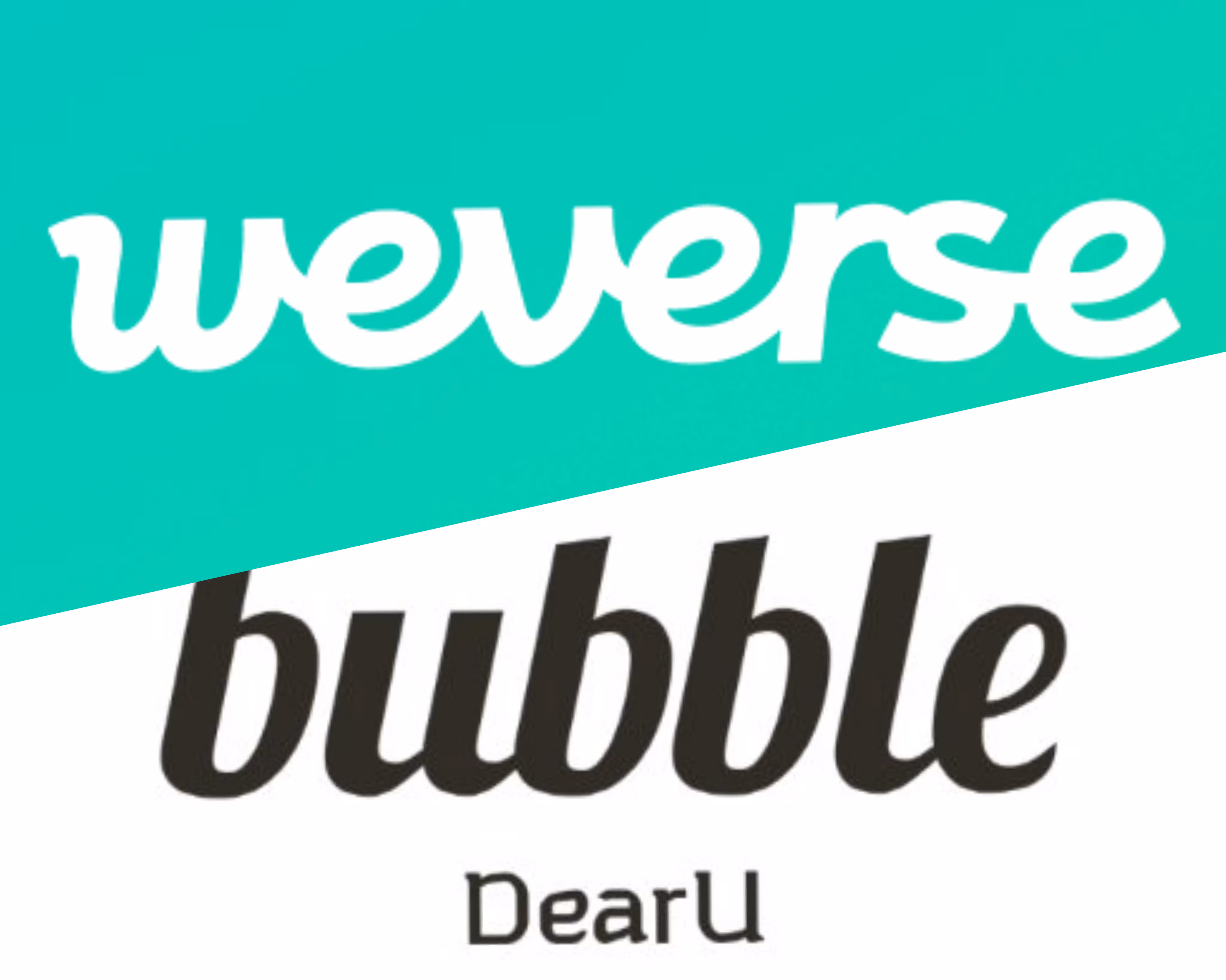 하이브의 위버스와 SM 자회사의 디어유. /하이브, SM 제공