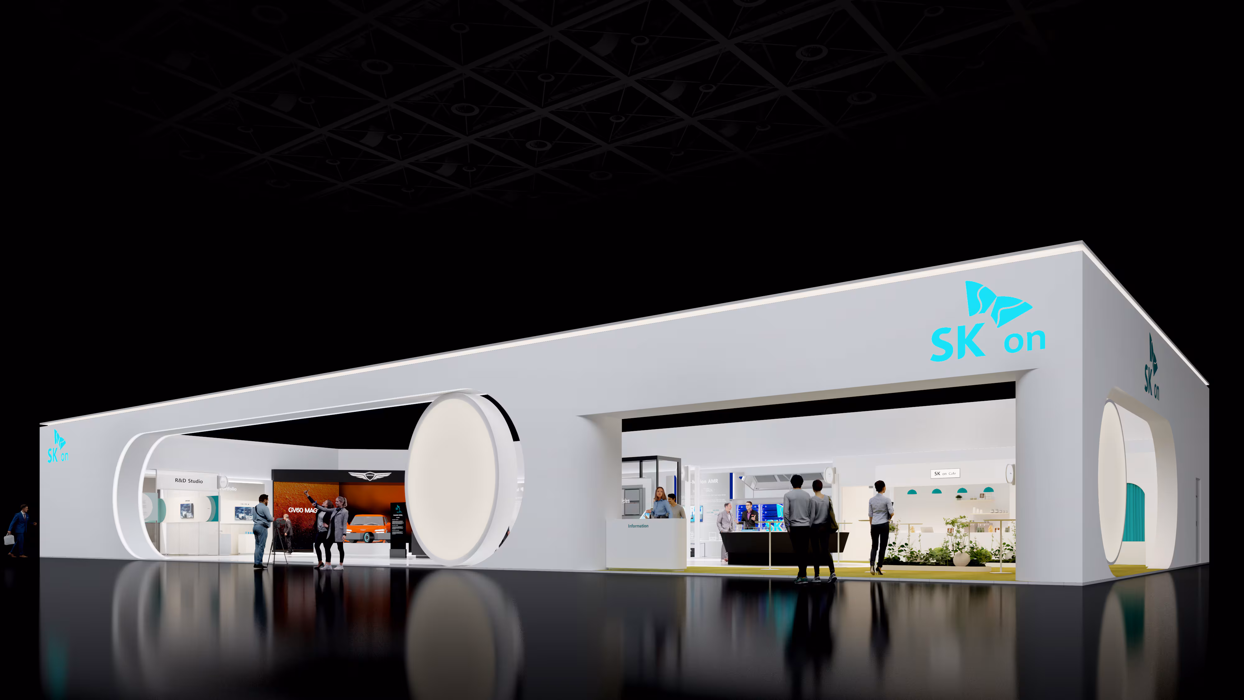 SK온 인터배터리 2026 전시관 조감도. S/K온 제공