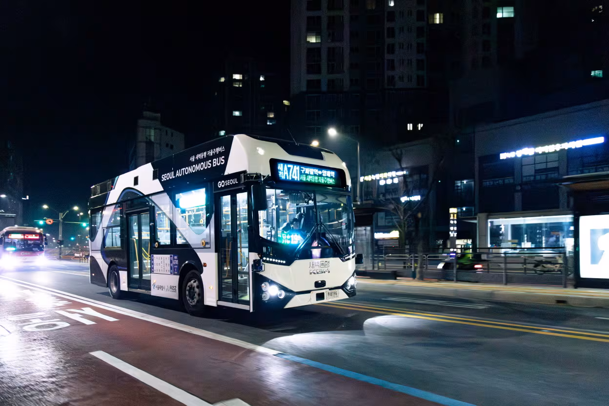 Seoul’s Dawn Companion autonomous bus A741. /Provided by Seoul City