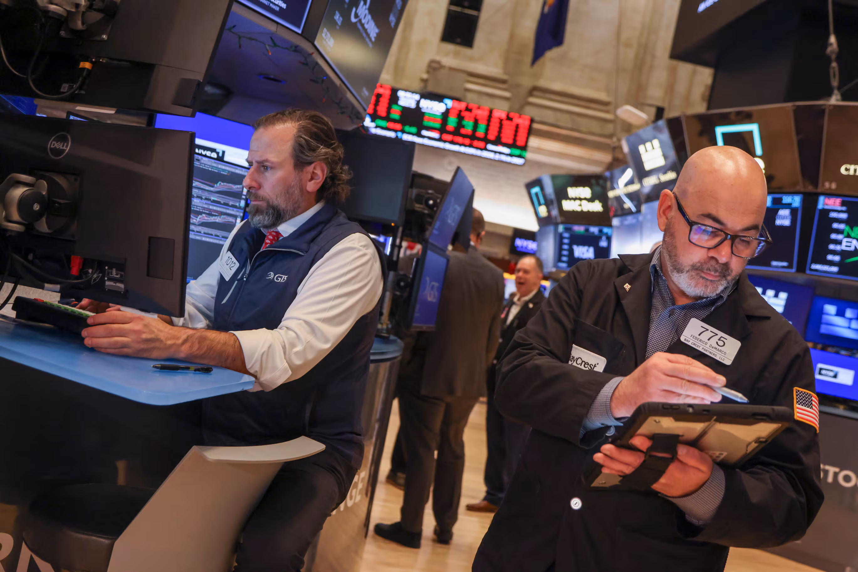 19일(현지 시각) 뉴욕증권거래소(NYSE) 모습 / EPA=연합