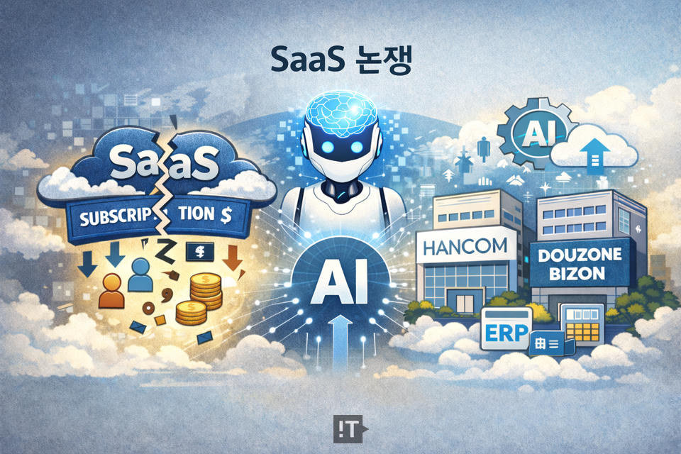 국내 소프트웨어 기업들은 AI가 SaaS를 대체하기보다는 기존 소프트웨어 구조와 과금 모델을 변화시키는 방향으로 작용할 가능성이 크다고 보고 대응 전략 마련에 나서는 모습이다. / 챗GPT 생성