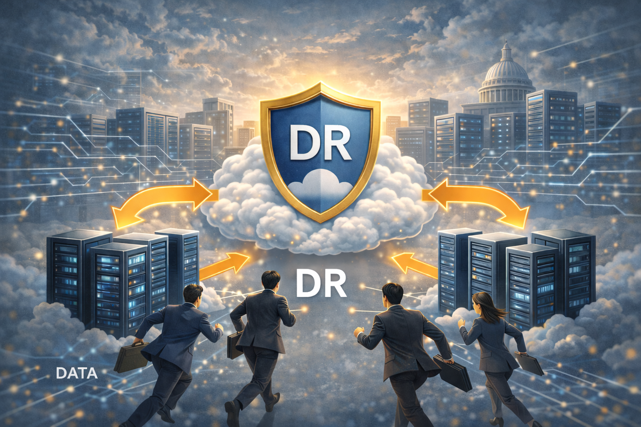공공 재해복구(DR) 시장이 클라우드 업계의 핵심 격전지로 떠올랐다. / 챗GPT 생성