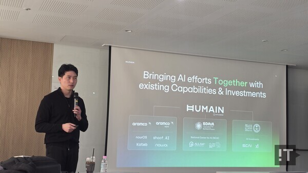 이세종 휴메인 부사장이 19일 서울 스타트업얼라이언스 회의실에서 진행된 간담회에서 발언하고 있다. / 변인호 기자